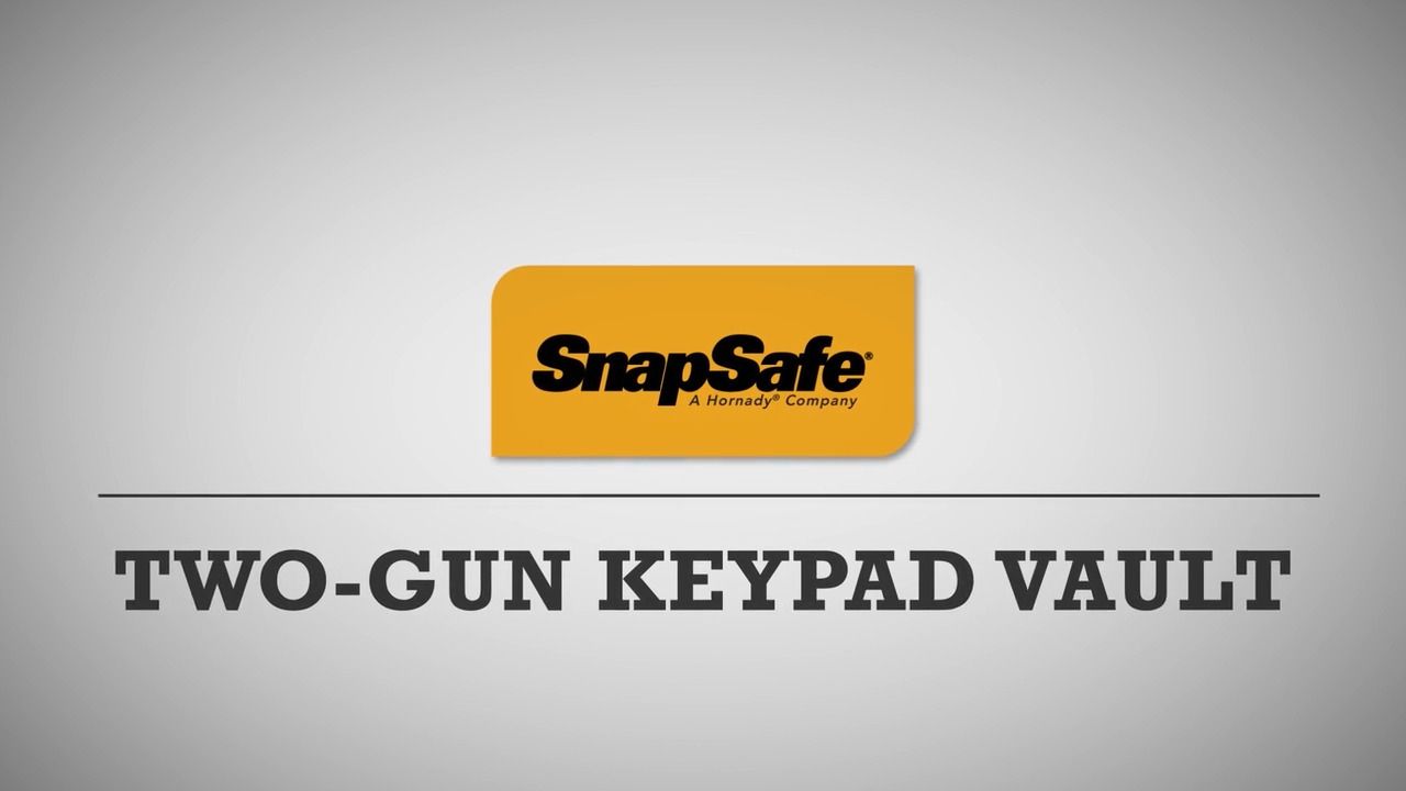 opplanet snapsafe two gun keypad vault video