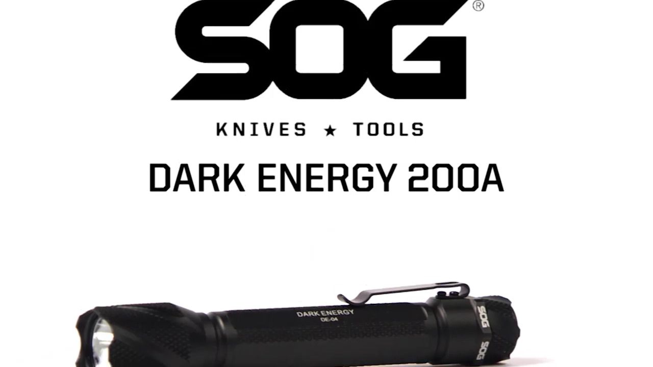 opplanet sog darkenergy 200 a led flashlight with belt clip video