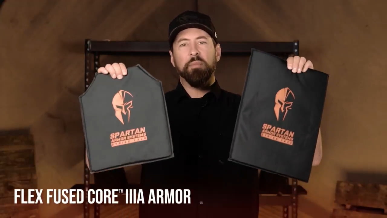 opplanet spartan armor systems iiia soft body armor and backpack armor flex fused core video