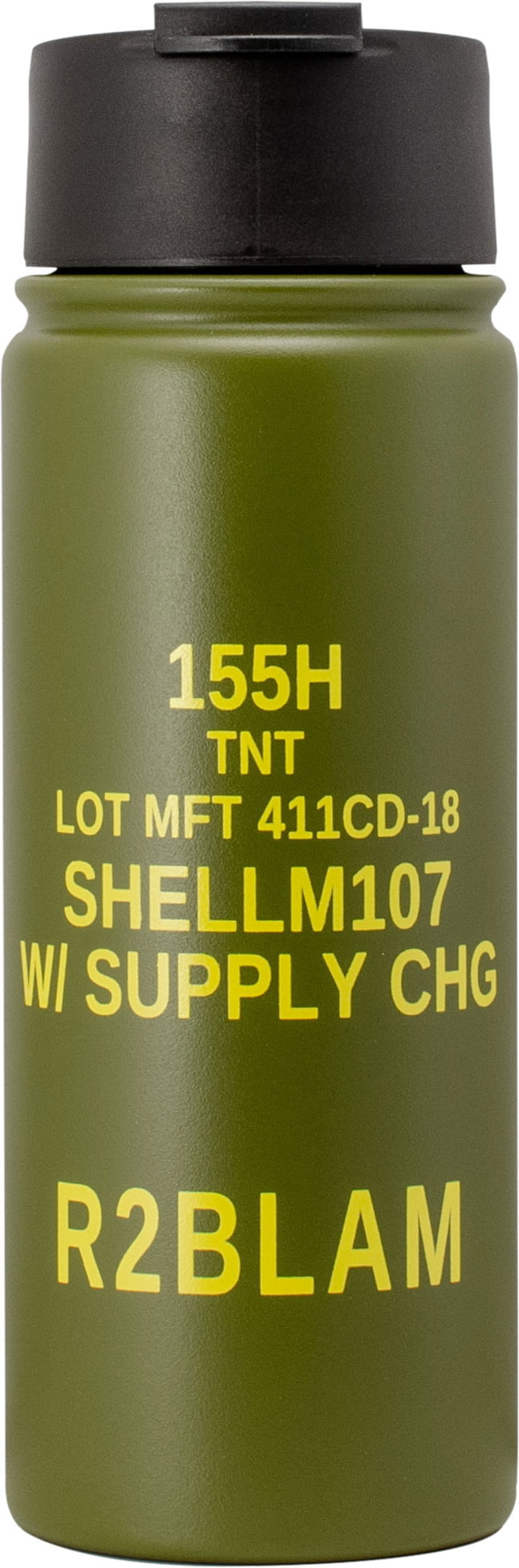 Mission First Tactical 16 oz M107 Howitzer Flip-Top Bottle DM107-16 ...